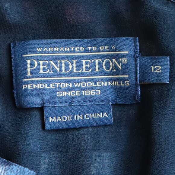 Pendleton multicolour Aztec print midi dress size 12 - Picture 2 of 8